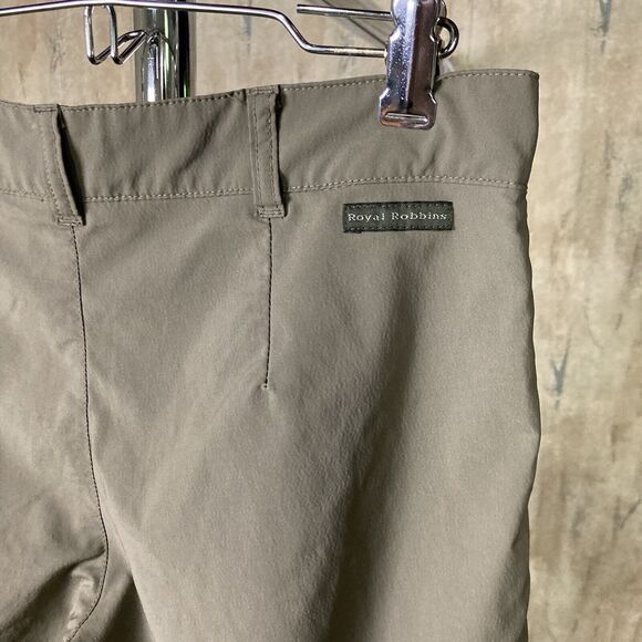Royal Robbins Capri Pants Womens Sz 2 Olive Green Stretch Hiking Nylon Outdoors - Picture 5 of 13